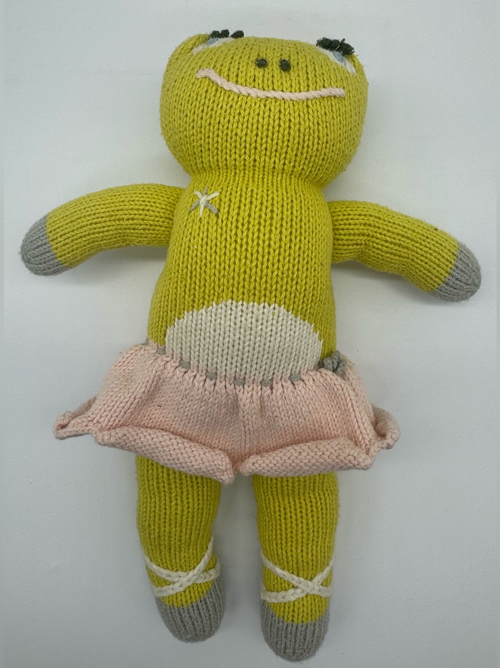 Blabla Lilipop the Frog Ballerina Knit Plush Doll